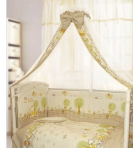 Комплект в кроватку 7 предметов Kids Comfort Спать пора арт.037-1