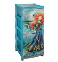 Пластиковый комод с 4 ящиками Мерида арт.М2088