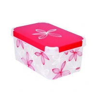 Коробка декоративная Stockholm Milky Красно-белая лилия 295*195*135 мм     