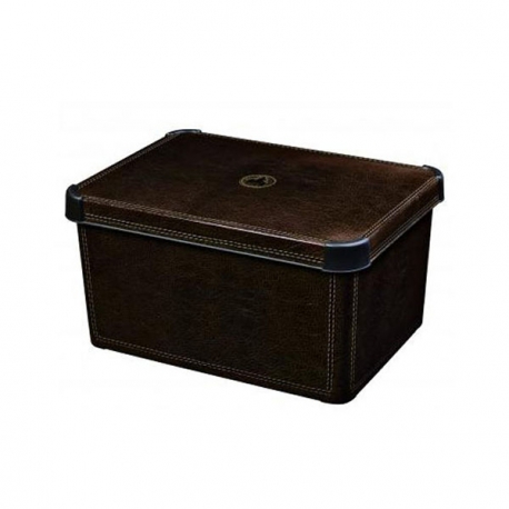 Коробка пластиковая декоративная Кожа 295*195*135 мм арт.04710-D12-00