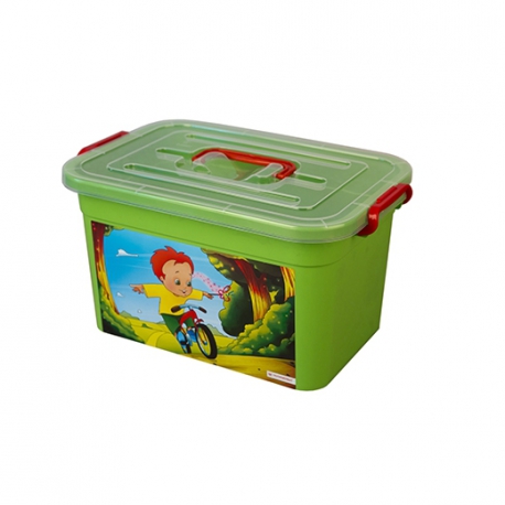 Ящик для игрушек Радуга 10л, 190х230х350 мм. с81001
