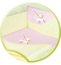 Комплект в кроватку 7 предметов Tuttolina Lucky Duck    