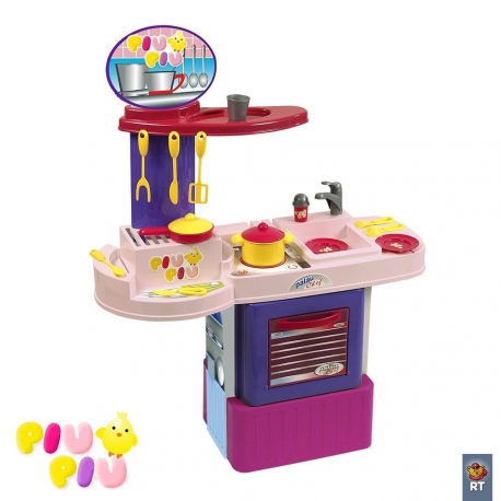 Кухня детская Palau "Piu Piu"100 см с  16 аксессуарами 3095 