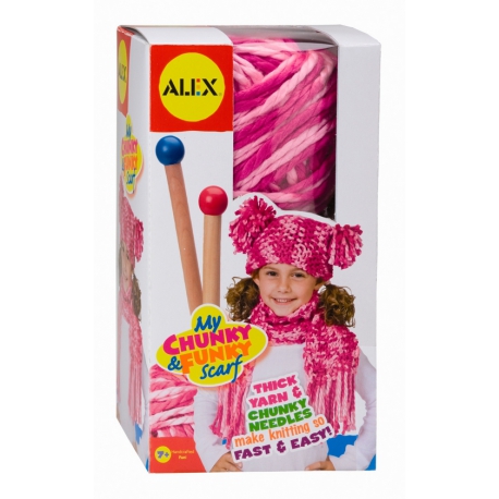 набор д/вязания шапки и шарфа, от 7 лет, Арт.87PN