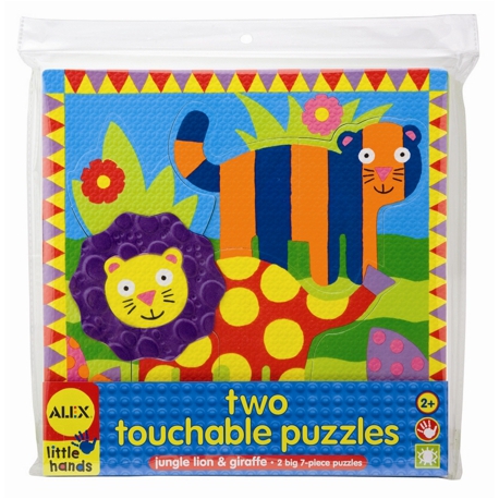 Пазлы фактурные "Джунгли" 2 вида. асс.от 2 лет, Арт.584J