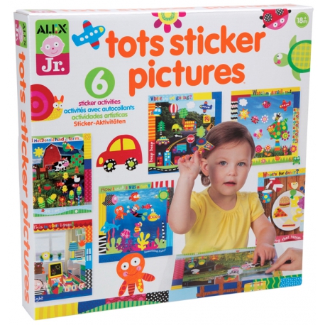 Набор для творчества "Мои первые коллажи с наклейками" 6 картин, от 18 мес., Арт.1858