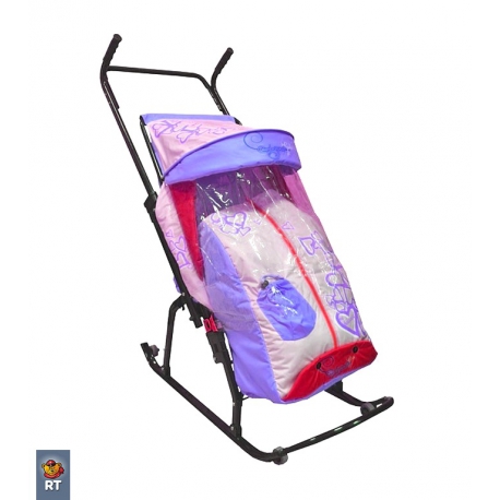 Санки-коляска Герда 4 с 4 колесиками