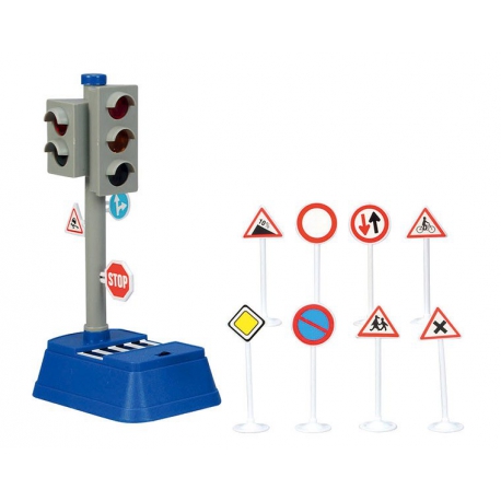 Светофор + знаки дорожного движения "City Traffic", Арт. 3313051 DICKIE 