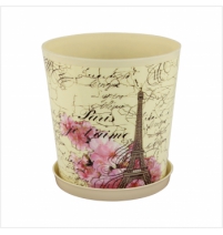 Горшок цветочный Париж 1,8л с поддоном арт.М1884