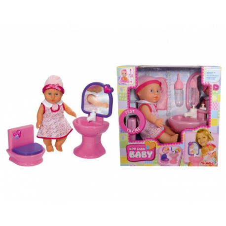 Пупс, с раковиной и туалетом, Арт. 5035994 Simba