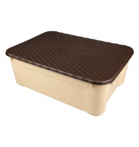 Ящик для игрушек с крышкой "Ротанг" 555*390*190 мм, Арт.С12844