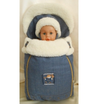 джинсовый голубой