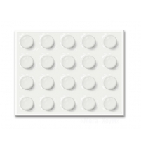 Протектор для мебельных дверей и ящиков, прозрачный из ПВХ 9mm арт.26007