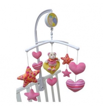 Музыкальный мобиль I-Baby Мишка на сердечке арт.B-13128