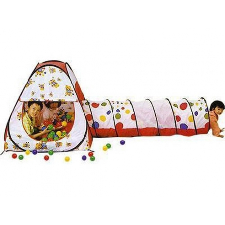 Игровой дом + тоннель с шариками (100 шт) Calida Конус арт. 628