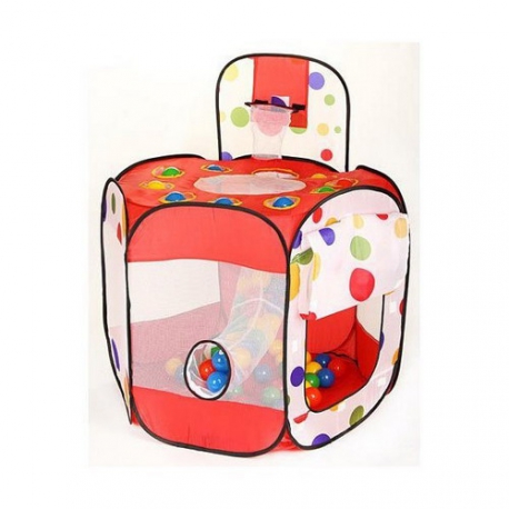 Игровой дом с шариками (100 шт) Calida Многоугольник + баскетбольное кольцо арт. 677