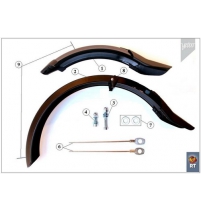 Пластиковые крылья-брызговики Yedoo на самокат с колесами 12"/12" Blat