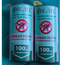 Лента липкая Велес от мух 100см арт.1700