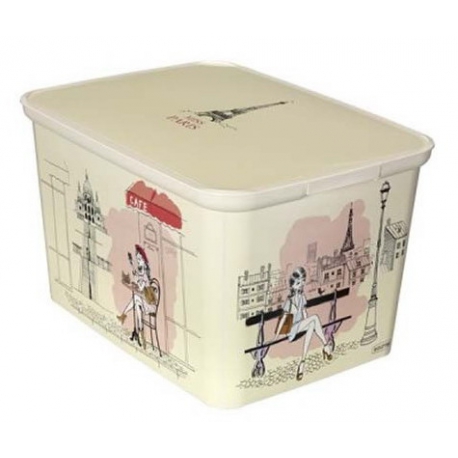 Коробка декоративная Curver Amserdam Miss Paris 400*300*240 мм, Арт. 04730-M33-00