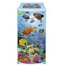 Пластиковый комод с 4 ящиками Violet Океан Арт. 0352