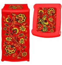 Пластиковый комод с 4 ящиками Violet Хохлома Арт. 0352