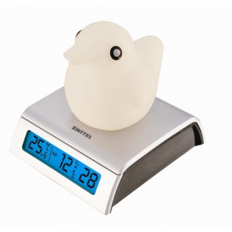 Светящийся термометр-часы с будильником для детской Switel BC150