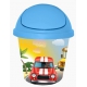 Мусорная детская корзина круглая City Cars 7 л, Арт. LA2543BS