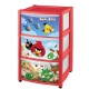Комод пластиковый с 3 ящиками «Angry Birds», Арт. С13990