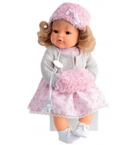 Кукла Munecas Juans Antonio Белла в белом, плачет (42 см), Арт. 1669W