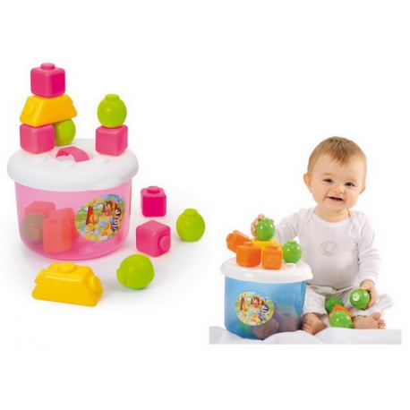 Кубики в ведерке Cotoons Smoby Арт. 211326