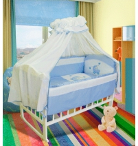 Комплект в кровать 7 предметов Soni Kids Лапочка в колясочке №2   