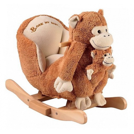 Детская качалка с куклой-малышом Rock My Baby Family Обезьянка