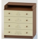 Комод раскладной Атон Мишка ПВХ (рельеф М4) арт. КР80/4