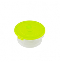 Контейнер для СВЧ 0,8 круглый с клапаном "СМАЙЛ" арт.С521