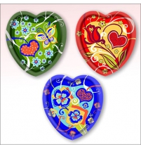 Поднос СЕРДЦЕ 18*19см арт.FL46-40