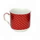 Кружка Красный горох (мелкий) ф.Юлия 300мл арт.TYMY300