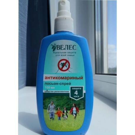 Лосьон-спрей Антикомариный 100 мл ВЕЛЕС арт.3278