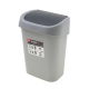Контейнер для мусора SWING 10л серебристый /графитовый арт.17199424T60