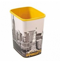 Контейнер для мусора без крышки 25л. FLIP BIN Nowy York арт.02174-N28-01