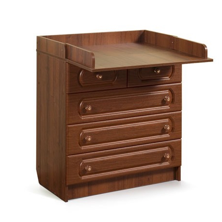 Комод раскладной пятиящечный (804*453*928) Мебеком орех