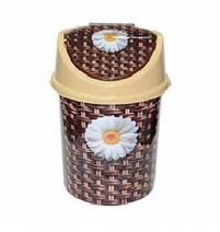 Мусорное ведро с подвижной крышкой 4л Плетенка арт.0404/80
