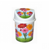 Контейнер с подвижной крышкой 4л Цветы арт.0404/82