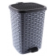 Мусорное ведро с педалью 6л. плетенное арт.01052