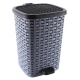 Мусорное ведро с педалью 6л. плетенное арт.01052