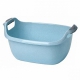 Таз овальный 22л  голубой мрамор арт.М 2546Г