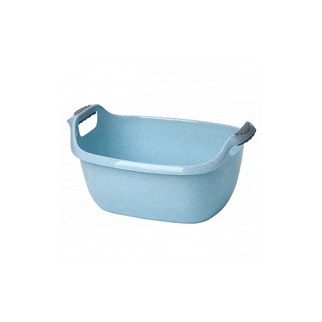 Таз овальный 22л  голубой мрамор арт.М 2546Г