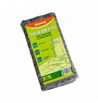 Тряпка для пола "ХОЗЯЮШКА Мила" Чистый пол хлопок серая 50*60см 1шт. арт.06011*40