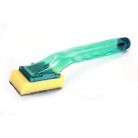 Щетка для посуды с жесткой губкой и дозатором арт.44110