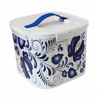 Контейнер для хранения ДЕКО 10л Гжель арт.М 2829 ГЖ