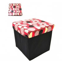 Ящик для хранения с рисунком искусственная кожа 31*31*31см 4-636 арт.ch13-WSP-140